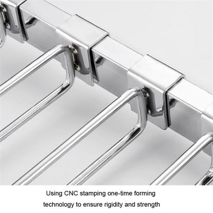10PCS 15CM Supermarket Square Tube Garage Cold Rolled Steel Wall Hanger Double-Rod Storage Hanging Pole Organizer