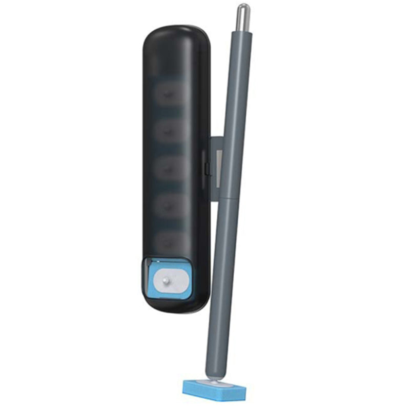Magnetic Wall Mounted Toilet Brush Set Disposable WC Brush Head Long Handle Toilet Cleaner