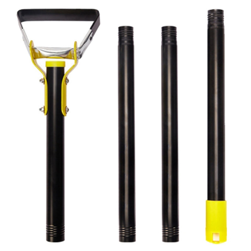 MYL-10 1.6m 4-Section Weeding Hoe Garden Tool Loop Stirrup Hoe Scuffle Garden Hoe for Outdoor Gardening