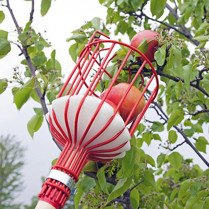 Iron Wire Fruit Picker Detachable Deep Basket Peach Pear Catcher Garden Fruit Picking Tool