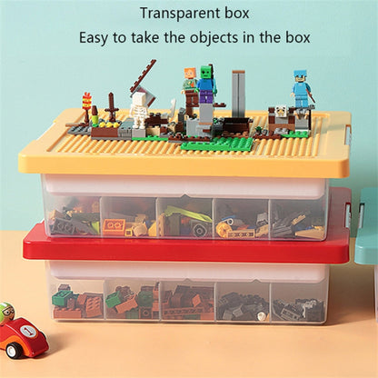 Building Blocks PP Storage Box Toys Classification Stackable Case Container