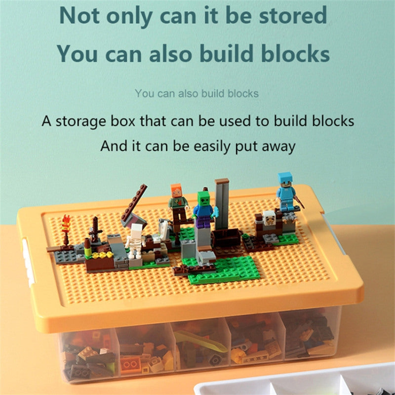Building Blocks PP Storage Box Toys Classification Stackable Case Container