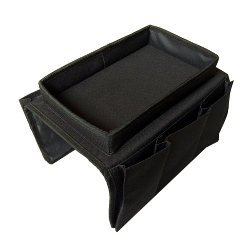SF001 Oxford Cloth Sofa Armrest Storage Pockets Holder Couch Hanging Remote Control Organizer Tray