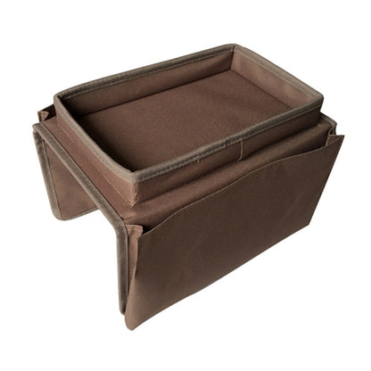 SF001 Oxford Cloth Sofa Armrest Storage Pockets Holder Couch Hanging Remote Control Organizer Tray