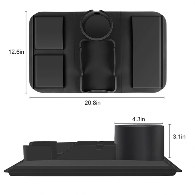53*32cm Sofa Armrest Tray Silicone Cup Holder Chair Couch Recliner Remote Control Cellphone Organizer