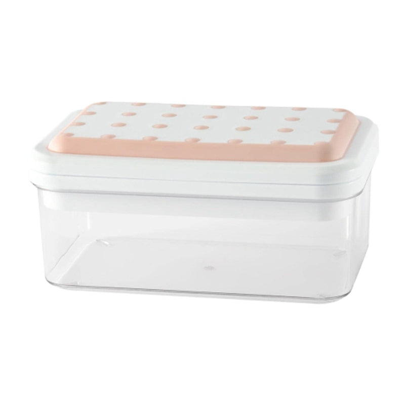 Single Layer Kitchen Ice Tray with Lid Press Ice Cube Maker Mold Box (BPA Free, No FDA Certificate)