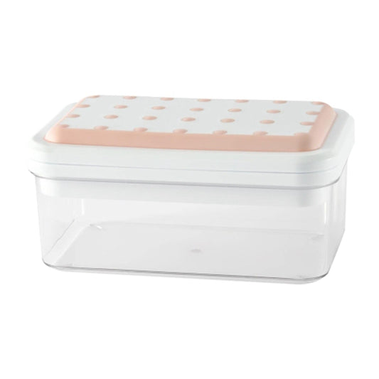 Single Layer Kitchen Ice Tray with Lid Press Ice Cube Maker Mold Box (BPA Free, No FDA Certificate)