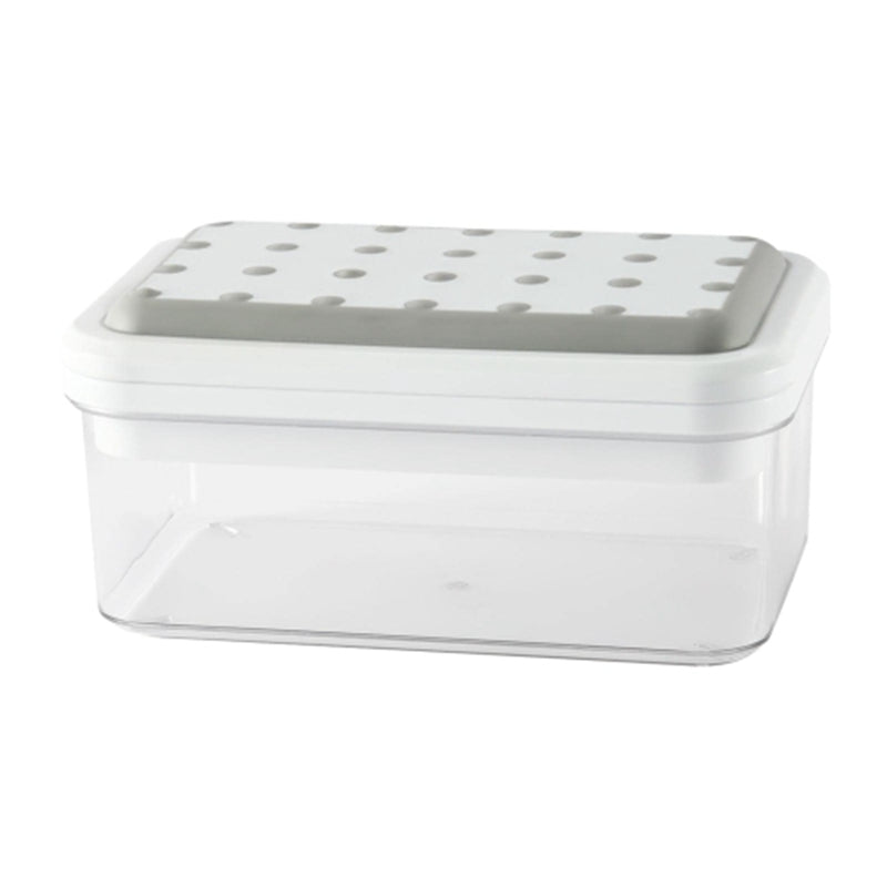 Single Layer Kitchen Ice Tray with Lid Press Ice Cube Maker Mold Box (BPA Free, No FDA Certificate)