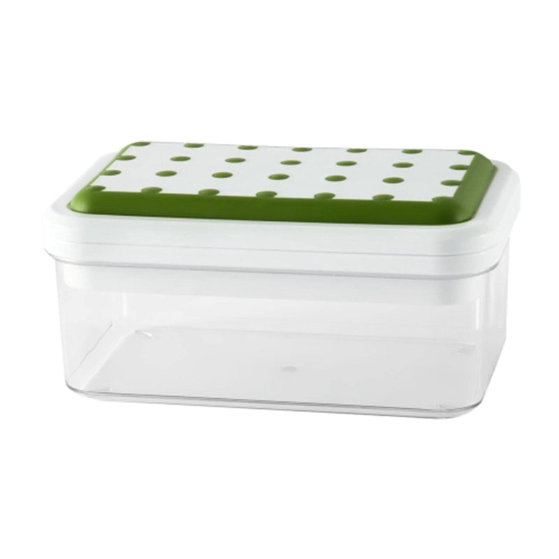 Single Layer Kitchen Ice Tray with Lid Press Ice Cube Maker Mold Box (BPA Free, No FDA Certificate)