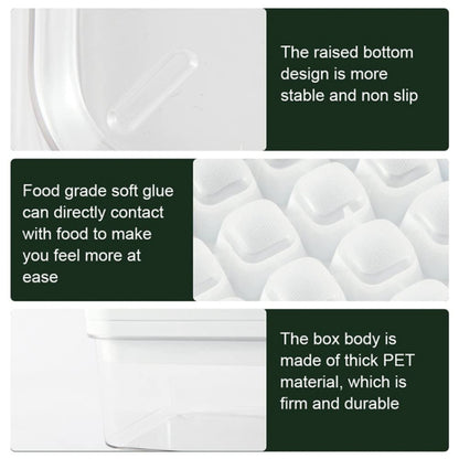 Single Layer Kitchen Ice Tray with Lid Press Ice Cube Maker Mold Box (BPA Free, No FDA Certificate)
