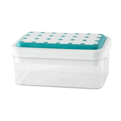 Single Layer Kitchen Ice Tray with Lid Press Ice Cube Maker Mold Box (BPA Free, No FDA Certificate)