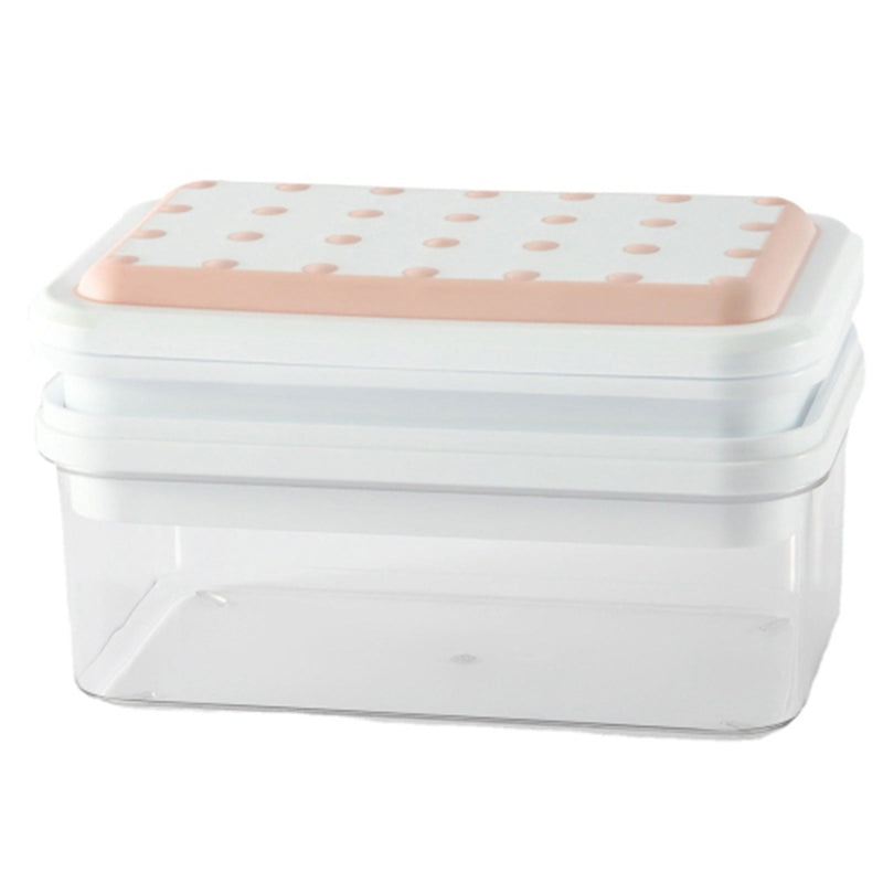 Double Layer Ice Cube Maker Mold Box Kitchen Press Ice Tray with Lid  (BPA Free, No FDA Certificate)