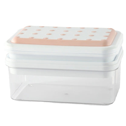 Double Layer Ice Cube Maker Mold Box Kitchen Press Ice Tray with Lid  (BPA Free, No FDA Certificate)