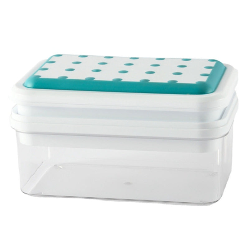 Double Layer Ice Cube Maker Mold Box Kitchen Press Ice Tray with Lid  (BPA Free, No FDA Certificate)