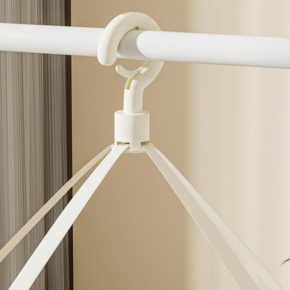 60CM Round Dual-Layer Mesh Drying Clothes Holder Hanging Drying Rack Basket (80g High Density Mesh Cloth)