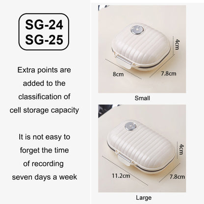 Mini 7 Day Weekly Pill Dispenser Organizer Box Travel Daily Medicine Sealed Storage Case