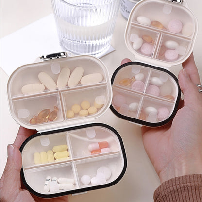 Mini 7 Day Weekly Pill Dispenser Organizer Box Travel Daily Medicine Sealed Storage Case