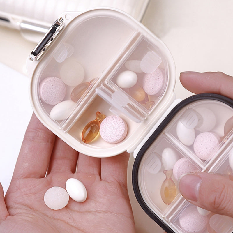 Mini 7 Day Weekly Pill Dispenser Organizer Box Travel Daily Medicine Sealed Storage Case