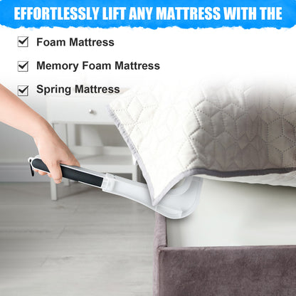 Mattress Lifter Tool Foldable Plastic + Silicone Lever to Help Lift and Hold The Mattress for Home, Hotel