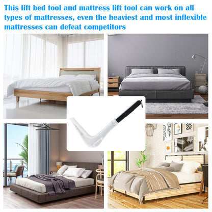 Mattress Lifter Tool Foldable Plastic + Silicone Lever to Help Lift and Hold The Mattress for Home, Hotel