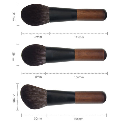 12Pcs Portable Makeup Brush Set Mini Cosmetic Brush Kit for Foundation Powder Lipstick Highlight Eyeshadow
