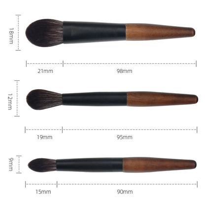 12Pcs Portable Makeup Brush Set Mini Cosmetic Brush Kit for Foundation Powder Lipstick Highlight Eyeshadow