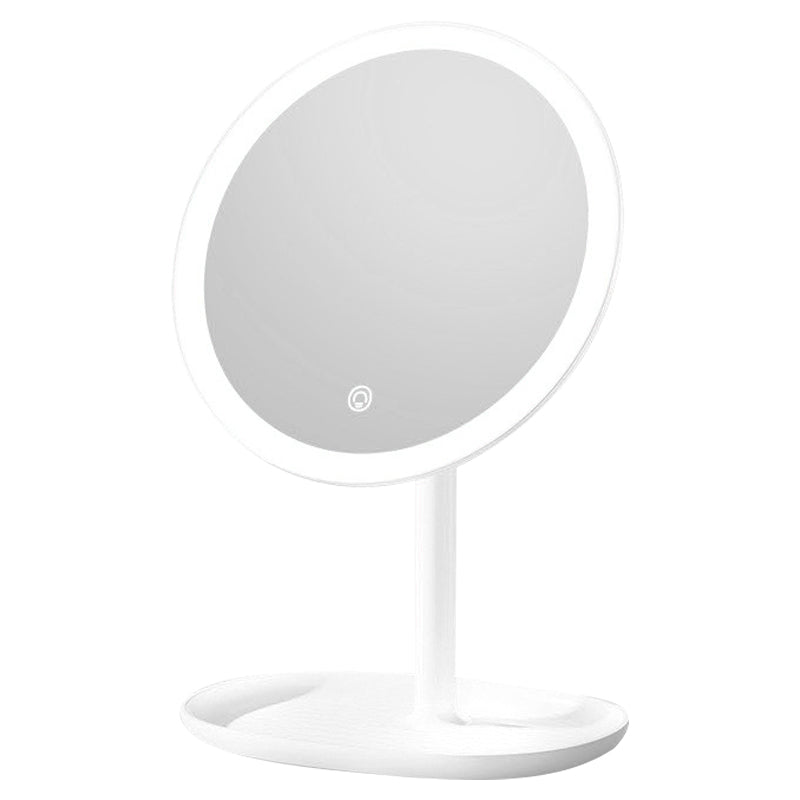 XIAOMIYOUPIN JORDAN&JUDY NV543 8-inch HD Makeup Mirror Desktop LED Fill Light Beauty Mirror with 3-Color Dimming