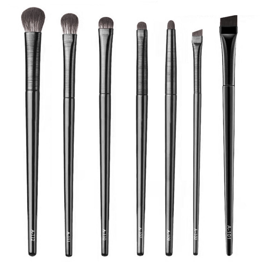 7Pcs / Set Eyeshadow Brush Set Soft Fiber Eye Makeup Brushes for Eyebrow, Eyeliner, Concealer Blending