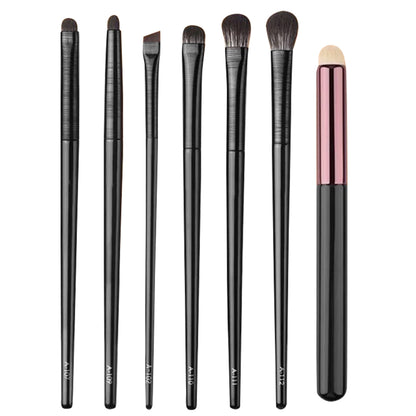 7Pcs / Set Eyeshadow Brush Set Soft Fiber Eye Makeup Brushes for Eyebrow, Eyeliner, Concealer Blending
