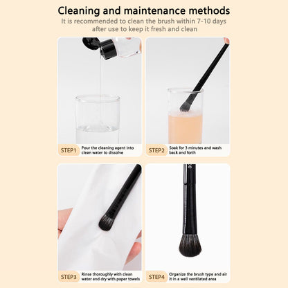 7Pcs / Set Eyeshadow Brush Set Soft Fiber Eye Makeup Brushes for Eyebrow, Eyeliner, Concealer Blending