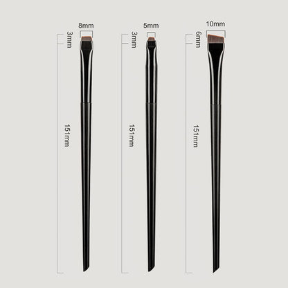 3Pcs / Set Eye Makeup Brushes Eyeshadow Brush Kit Soft Fiber Eyeliner Eyebrow Makeup Tool
