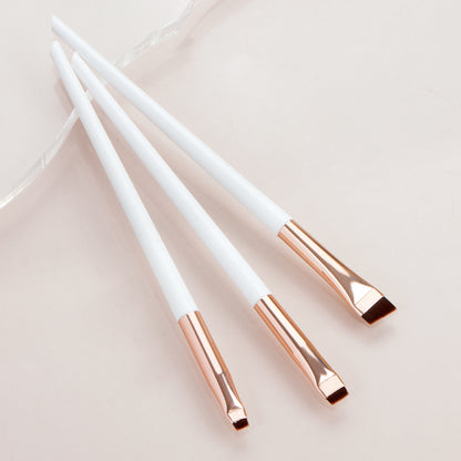 3Pcs / Set Eye Makeup Brushes Eyeshadow Brush Kit Soft Fiber Eyeliner Eyebrow Makeup Tool