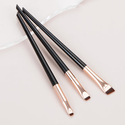 3Pcs / Set Eye Makeup Brushes Eyeshadow Brush Kit Soft Fiber Eyeliner Eyebrow Makeup Tool