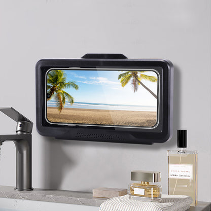 Shower Phone Holder Bathroom Waterproof Phone Case Touch Screen Wall Hanging Storage Box