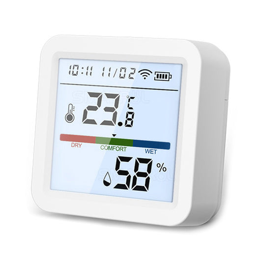 Tuya Smart WiFi Bluetooth Dual Mode Temperature and Humidity Meter Home Battery Operate Temperature-Humidity Tester