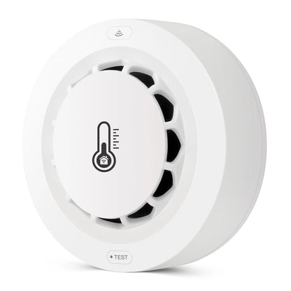 228WT-W 2-in-1 WiFi Smoke Detector with Temperature & Humidity Sensor Support Sound Alarm / Voice Control