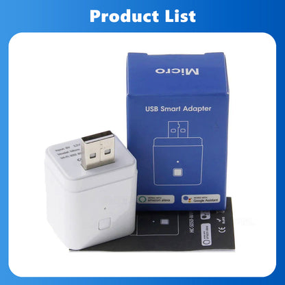 CZ068-W Tuya Smart USB Adapter Portable WiFi / Bluetooth Dual Mode Smart Adapter Support APP Control