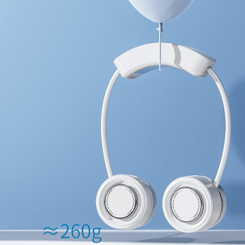 Y23 Refrigeration Neck Fan Retractable Soft Hose Hands-free Portable Fan for Running Cycling