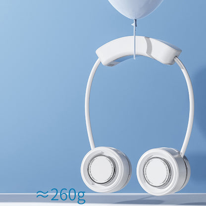 Y23 Refrigeration Neck Fan Retractable Soft Hose Hands-free Portable Fan for Running Cycling