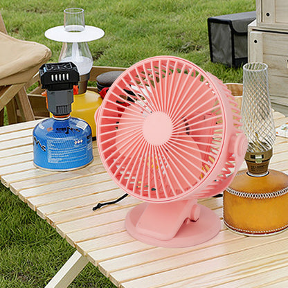 AZEADA AZ-F34 6-inch Desktop ABS Cooling Fan Summer Rechargeable Clip Design Fan Cooler