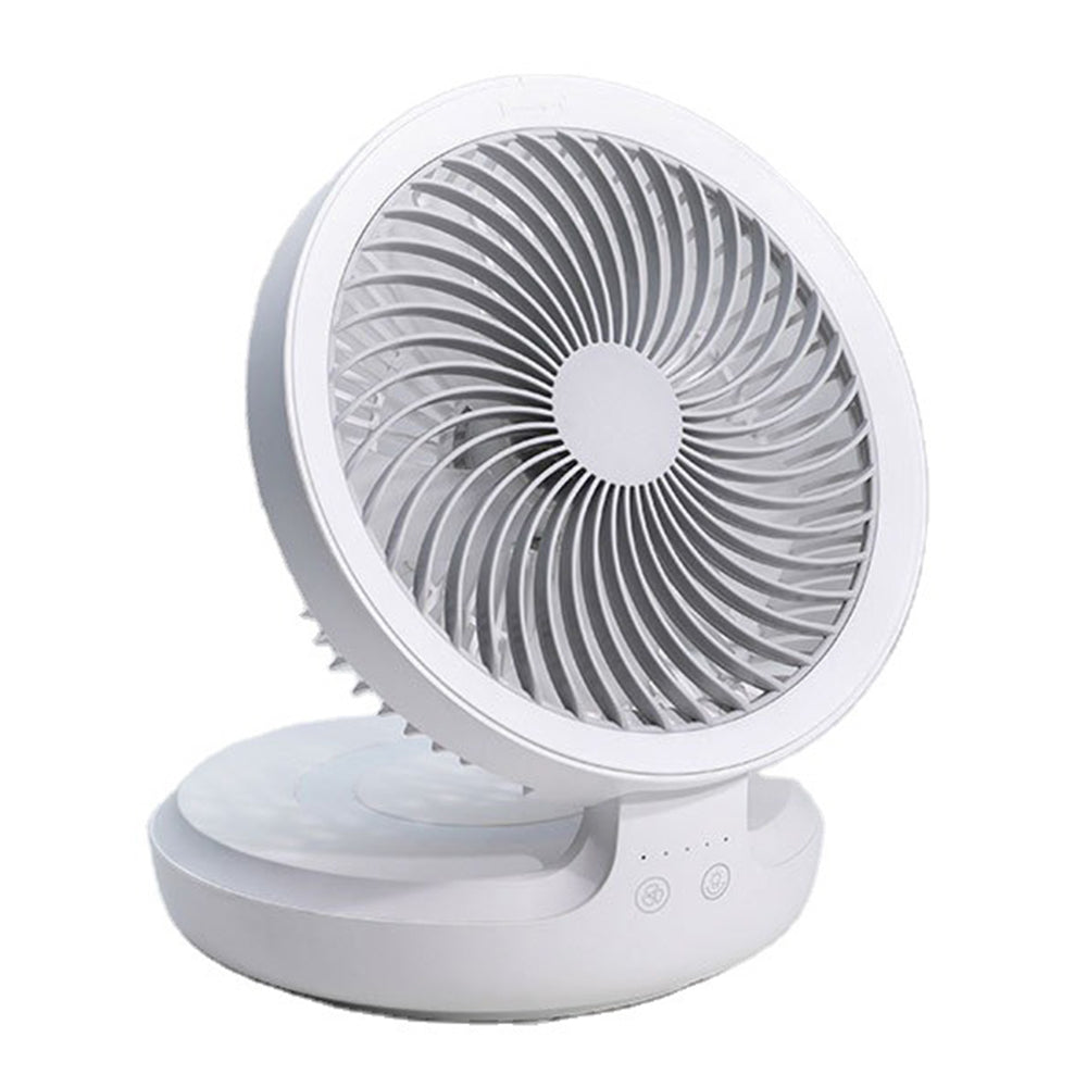 EDON E808 Portable Desktop Wall Mount ABS Fan Cooler Foldable Rechargeable Summer Cooling Fan