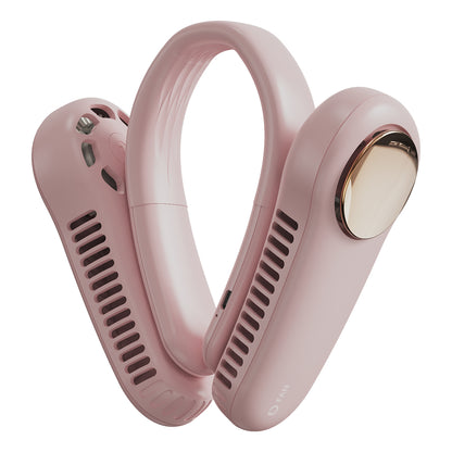 MF017 Neck Fan 2400mAh Rechargeable Bladeless Neck Fan Wearable Quiet Fan Cooler