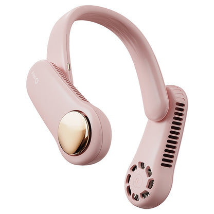 MF017 Neck Fan 2400mAh Rechargeable Bladeless Neck Fan Wearable Quiet Fan Cooler