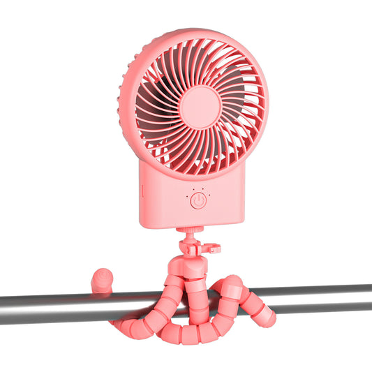 Octopus Portable Outdoor Fan Cooler USB Rechargeable Summer ABS Hand-held Cooling Fan
