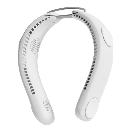Portable Foldable Neck Fan USB Rechargeable 4-Core Wearable Cooling Fan