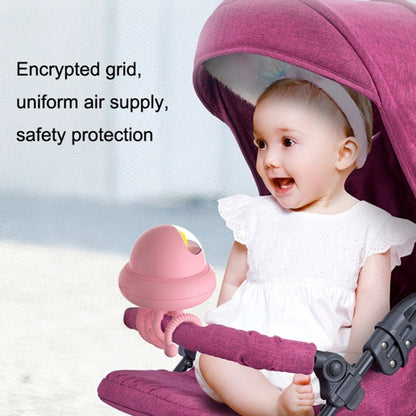 Cartoon Octopus Flexible Tripod Baby Stroller Fan Night Light Summer Fan Cooler, 4000mAh Battery