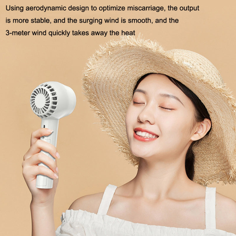 1200mAh Turbo Handheld Fan USB Charging Low Noise Operation Summer Cooling Desktop Fan