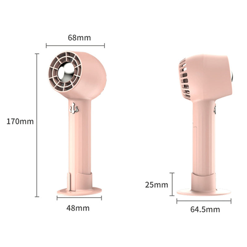 1200mAh Turbo Handheld Fan USB Charging Low Noise Operation Summer Cooling Desktop Fan