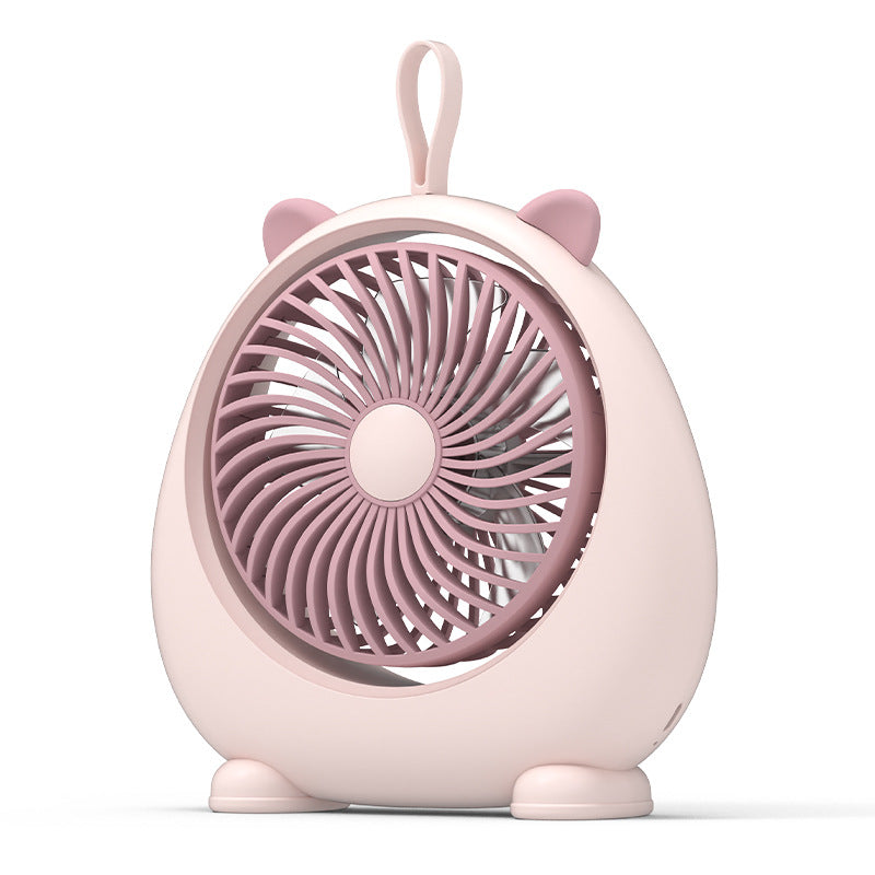 Desktop Cool Fan Cute Cat Ear Design USB Power Cooling Fan with 3 Wine Speed Adjustments, Size L