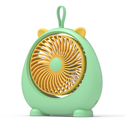 Cute Cat Ear Design Portable Fan USB Rechargeable Cooling Fan with 3 Wine Speed Adjustments, Size L